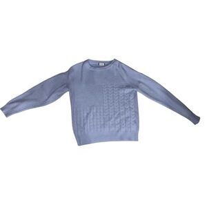 Browny Blue Sweater Size S | Comfy Preppy Knit Pullover | Cozy Casual Classic